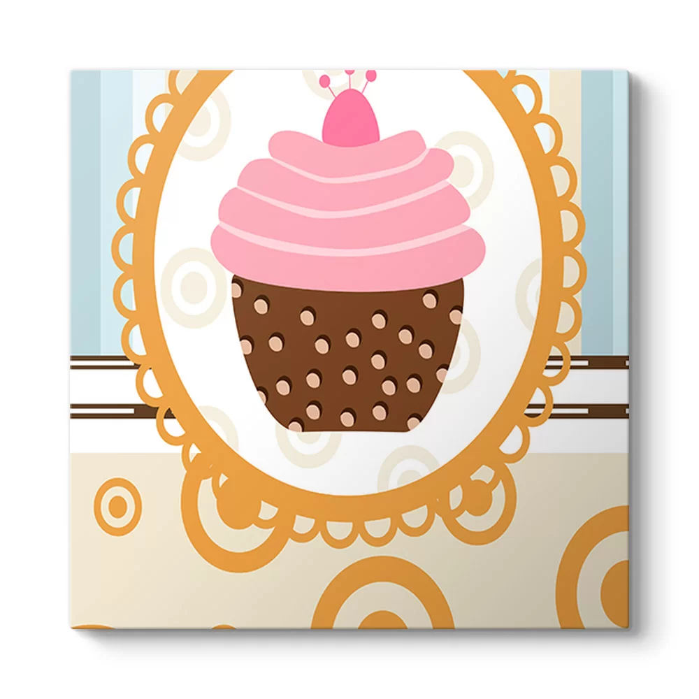 Cupcake Vintage Tablo - Model 3